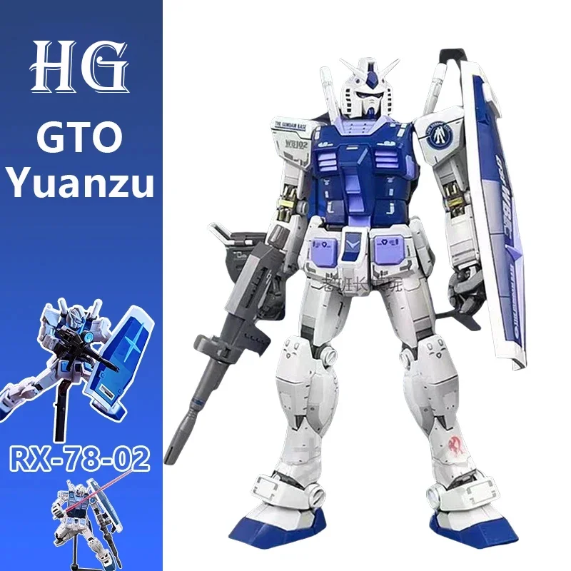 012 GTO Yuanzu RX-78-02 HG1/144 لعبة مجسمة Mecha الجمعية نموذج الرسوم المتحركة عدة حلية روبوت gunindarMu عمل الشكل جمع هدية