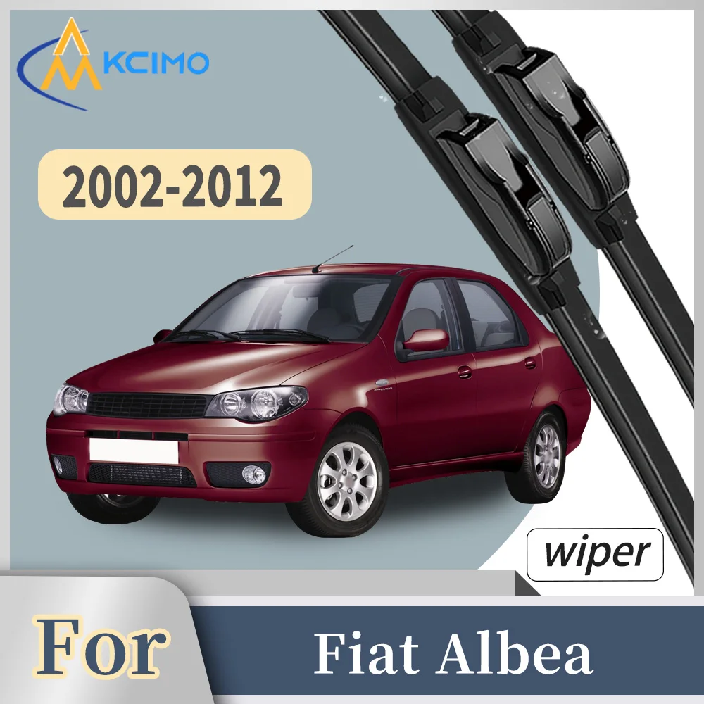 

Premium Rubber Front Windscreen Wiper Blades For Fiat Albea 2002-2012 Quiet Smooth Wiping Waterproof Windshield Kit 2Pcs