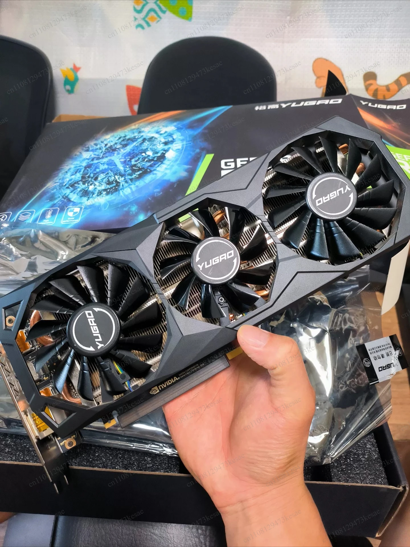 RTX 2080 Ti 22GB Modified Graphics Card, TU102-300A Core, 4352 CUDA Cores,22GB GDDR6,PCIe 3.0 x16,for AI Inference and Rendering