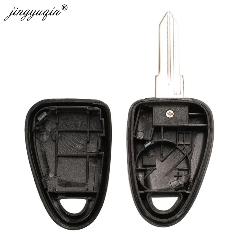 Jingyuqin 1/Geen Knop Transponder Autosleutel Shell Voor Fiat Iveco Afstandsbediening Ongesneden GT15R Blank Blade Case FOB vervanging