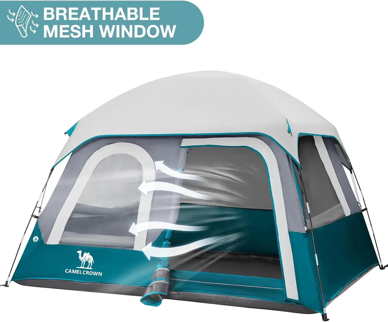 4/6 Person Tent Waterproof Lightweight Portable Backpacking Tent for Outdoor Camping Hiking