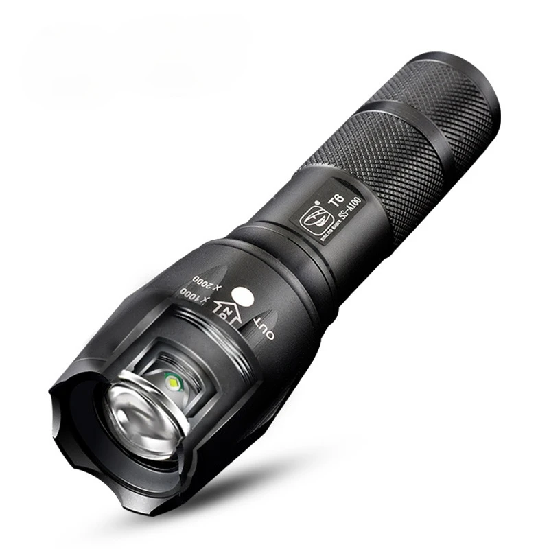 

High Power Rechargeable Led Flashlight Outdoor Lighting Bicycle Lighting Strong Flashlight For Hunting Latarka Police Lights