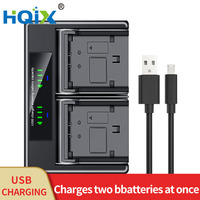HQIX for Ordro HDV-F1 HDV-F5 HDV-F7 AE8 digital camera NP-180 Dual charger battery