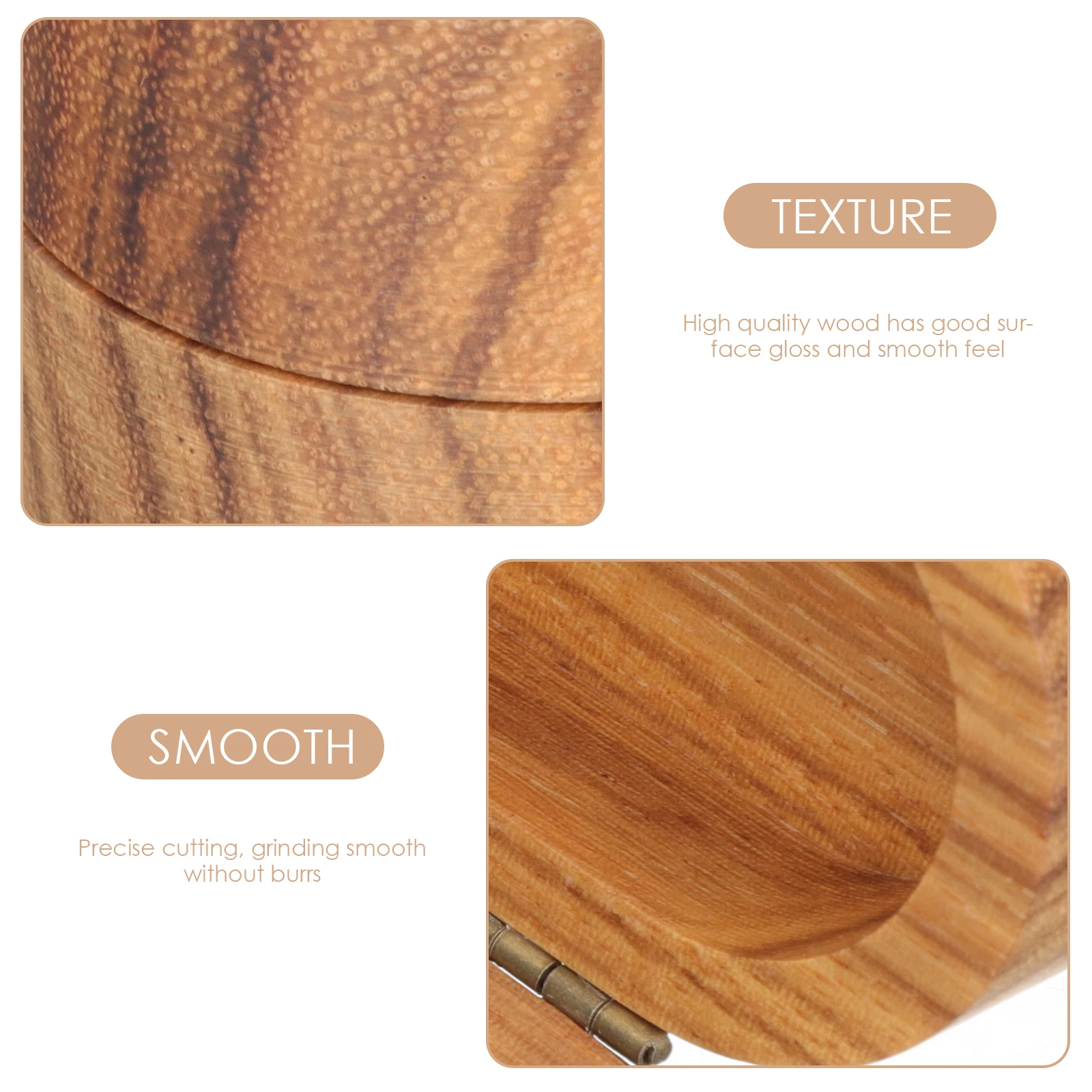 

Solid Wood Box Fine Workmanship Guitar Pick Holder Portable Case Cases Wooden Picks Holders Craftsmanship