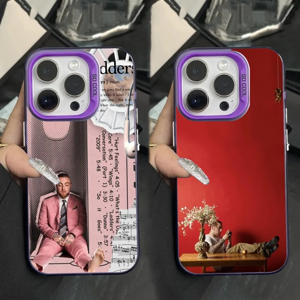 

M-Mac Good News M-Miller Phone Case For iPhone 16,15,14,13,12,11,Mini,Pro,SE,MAX Purple Matte Silicone Cover