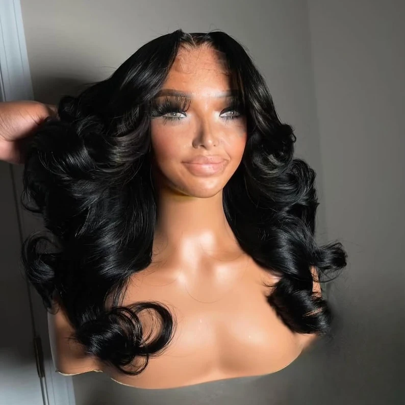 

Lace Front Wigs Human Hair Body Wave Lace Front Wig, 24 Inch Wig Human Hair with Breathable Adjustable Mesh Wig Human Hair