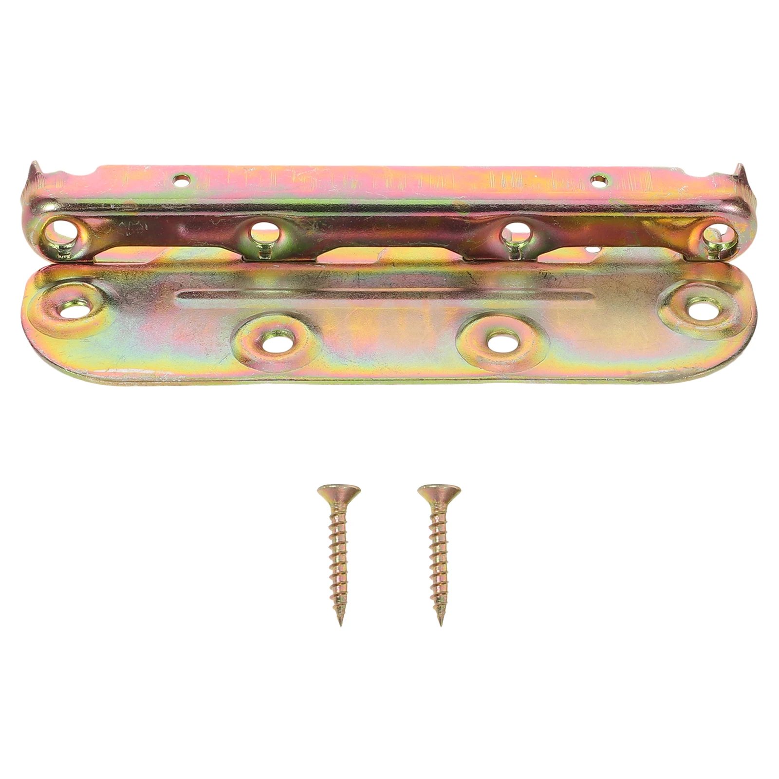 4 set Staffe per binari del letto Hardware per connettori del telaio per testiera Pedana Nessuna mortazza Facile installazione Design nascosto Stabile