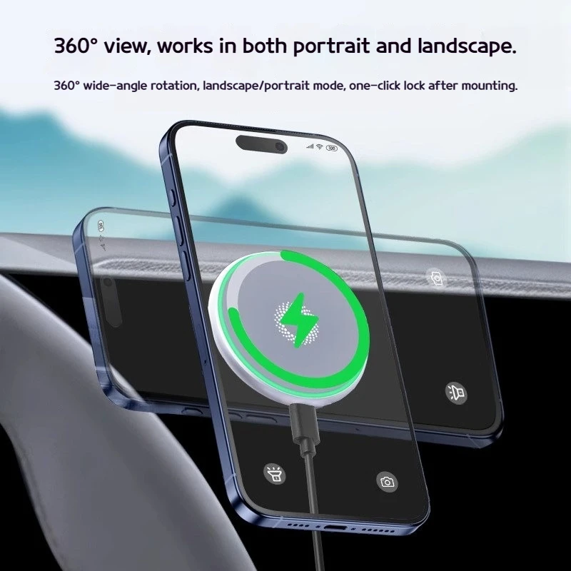 For BMW IX X3X5X6X7 2 3 4 5 7 8 series G20 G60 G70 G45 G05 G06 G07 G30 F44 Car Magnetic wireless charging phone holder accessory