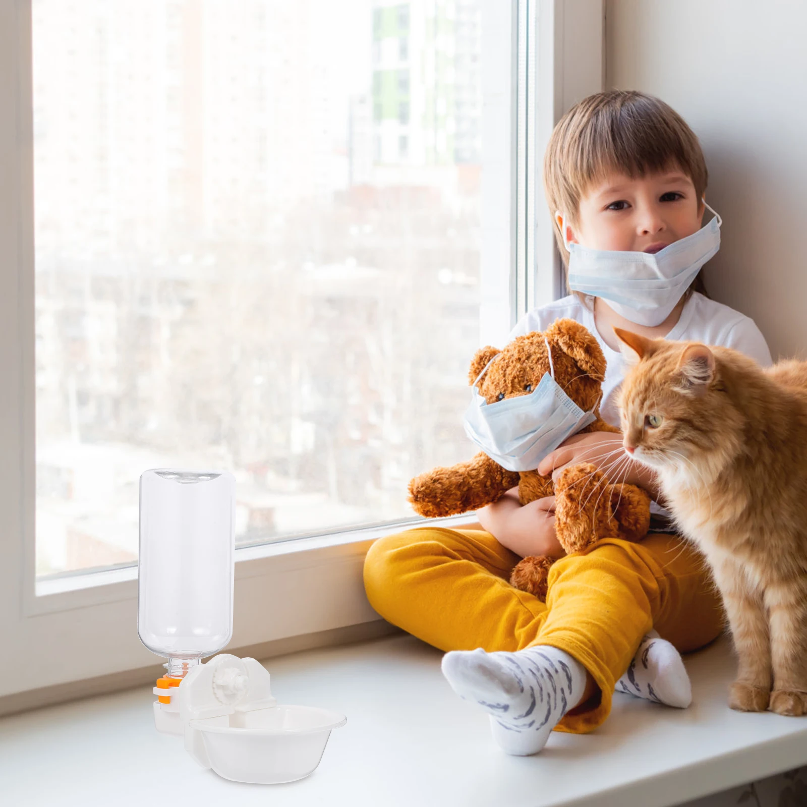 

Dog Water Feeder Auto Pet Dispenser Pigeon Cat Kettle Drinking Device Safe Eco Friendly High Density Easy Clean Home