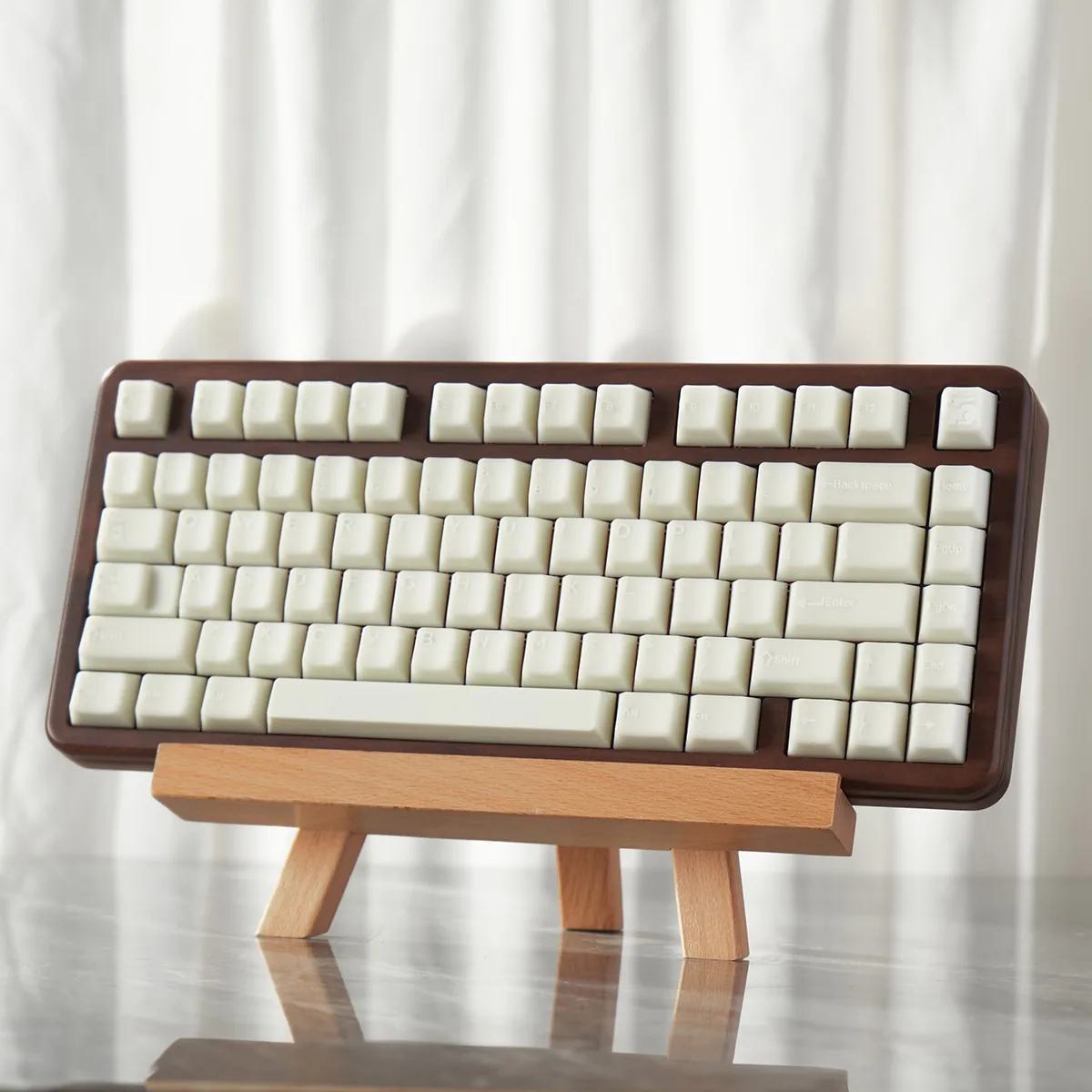 154 Key Caps White Jade Marble Keycaps PBT Dye-Sub Keycaps Cherry Profile for MX Mechanical Keyboard 61/75/84/87/96/980/104/108
