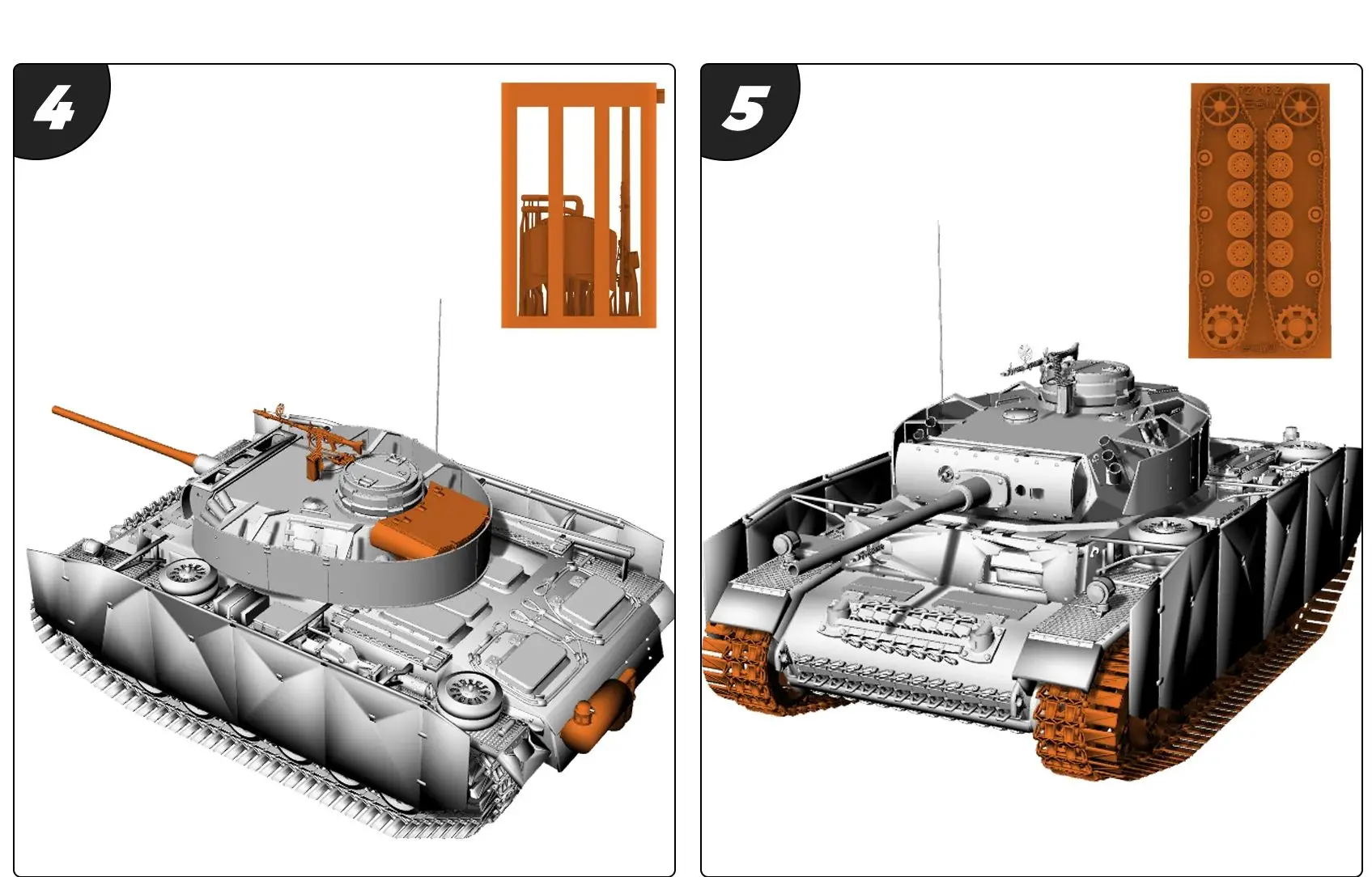 

Pz.Kpfw.III Ausf.M SSMODEL SS716 1/56 1/72 1/100 15mm WarGaming 28mm Military Model Kit