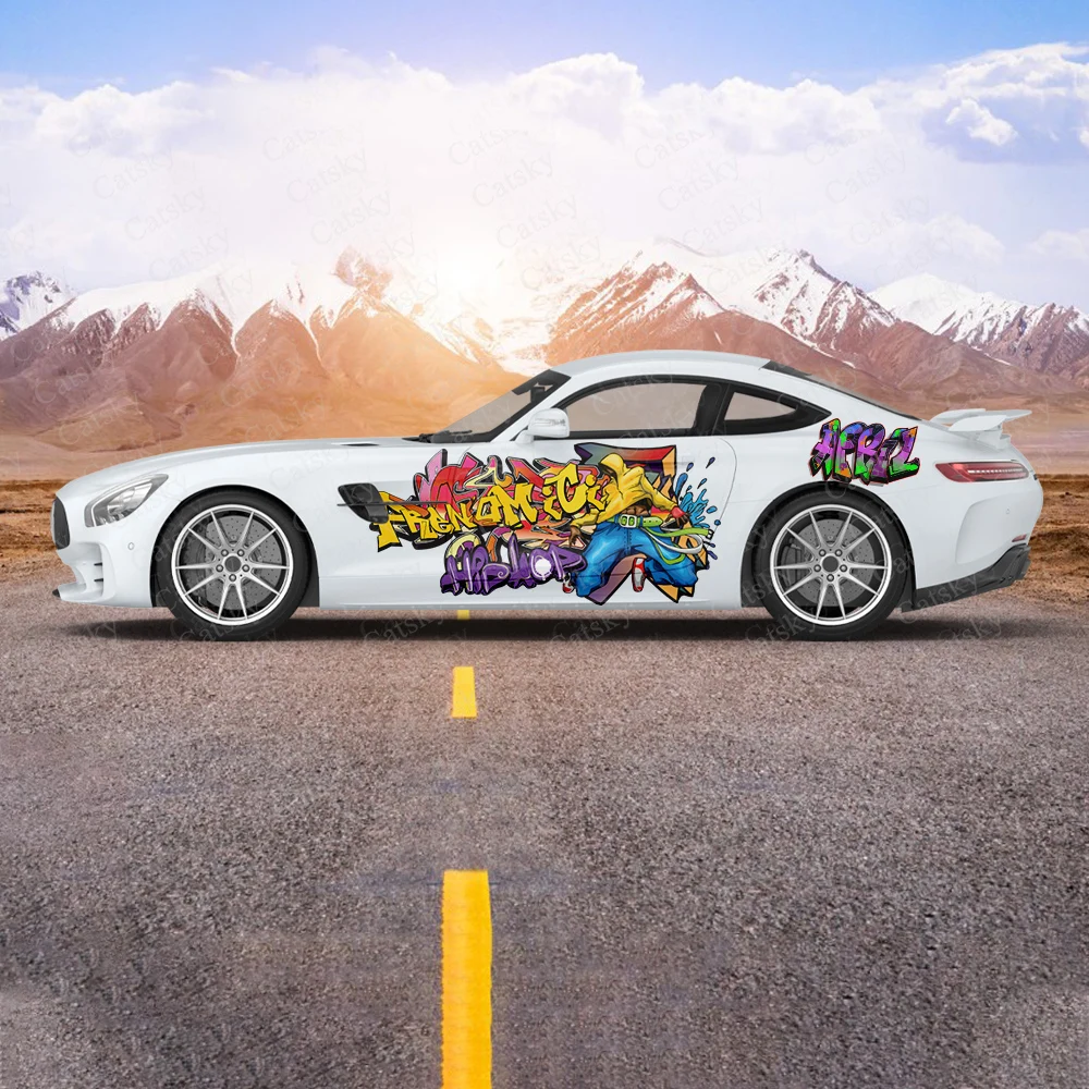 

Graffiti Print Car Decal Car Sticker for Universal Large Car Sticker Univers Car Stickers on The Left Right Sidesal
