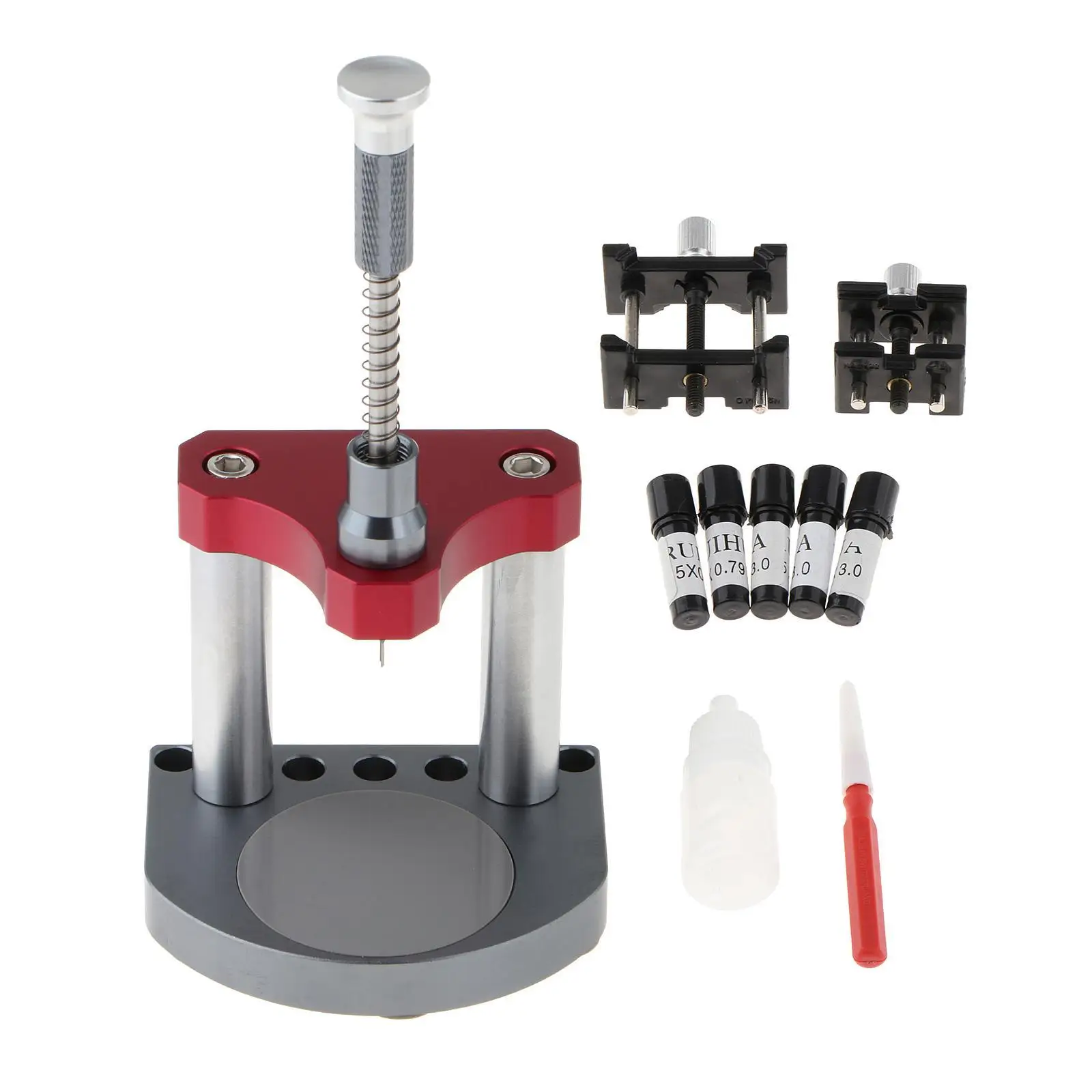 Multi Size Watch Face Feet Repair Tool Set Metal Watchmaker Accessory Kit Watch Dial Welding Platform for Repairing Watches
