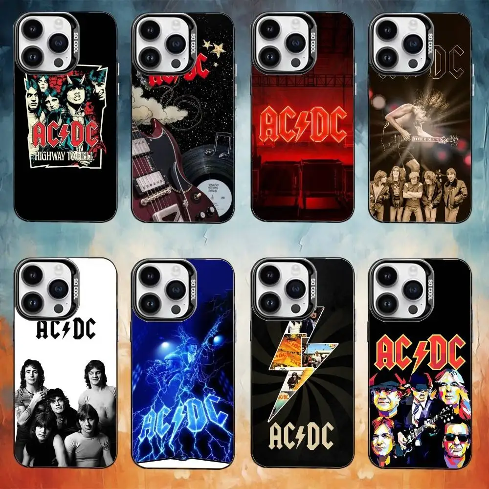 

Rock A-AC-DC Band Music Phone Case For iPhone17,16,15,14,13,12,11 Plus,Pro Max Black Candy Matte Shockproof Cover