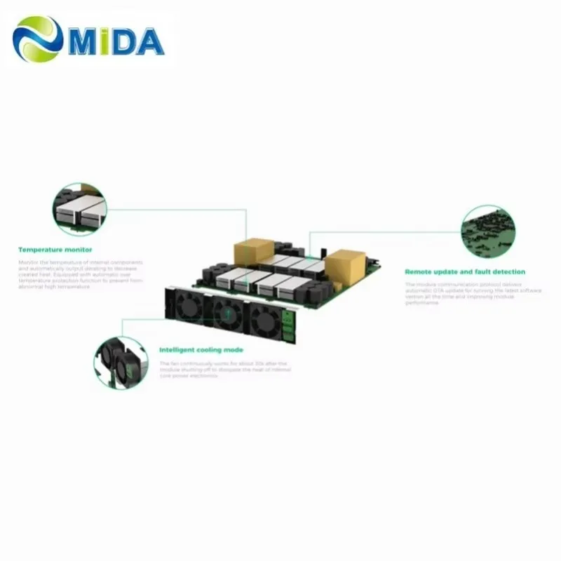 Hot Sale DC Fast Charger Module 1000V 30KW 40kW EV Charging Module New Energy Electric Vehicles 1000V High Voltage