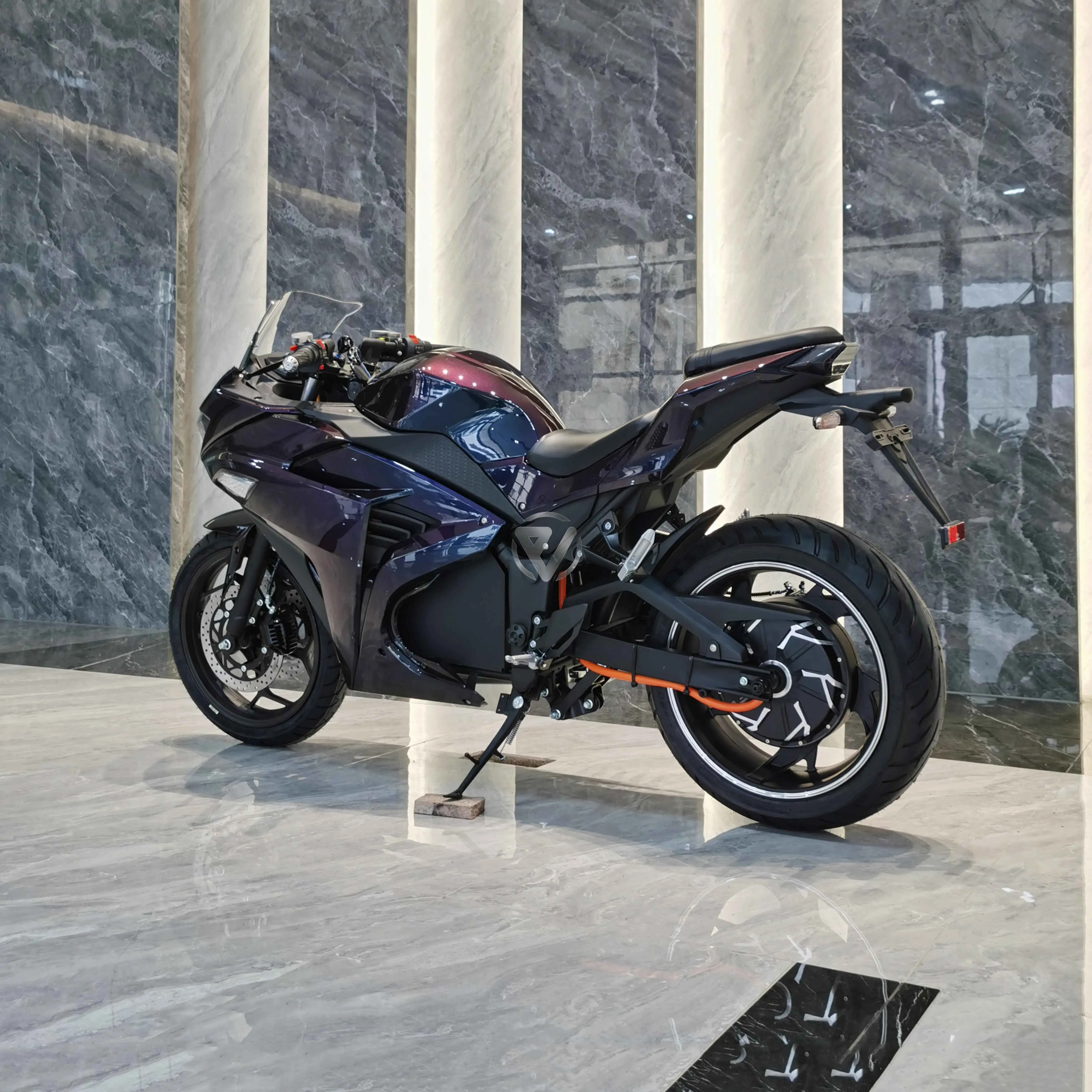 Electric Motorcycle Lightweight Naked Sportbike YZF-R3 Style 72V 8000W for Adults Teenagers, Low Seat Height Easy Ride