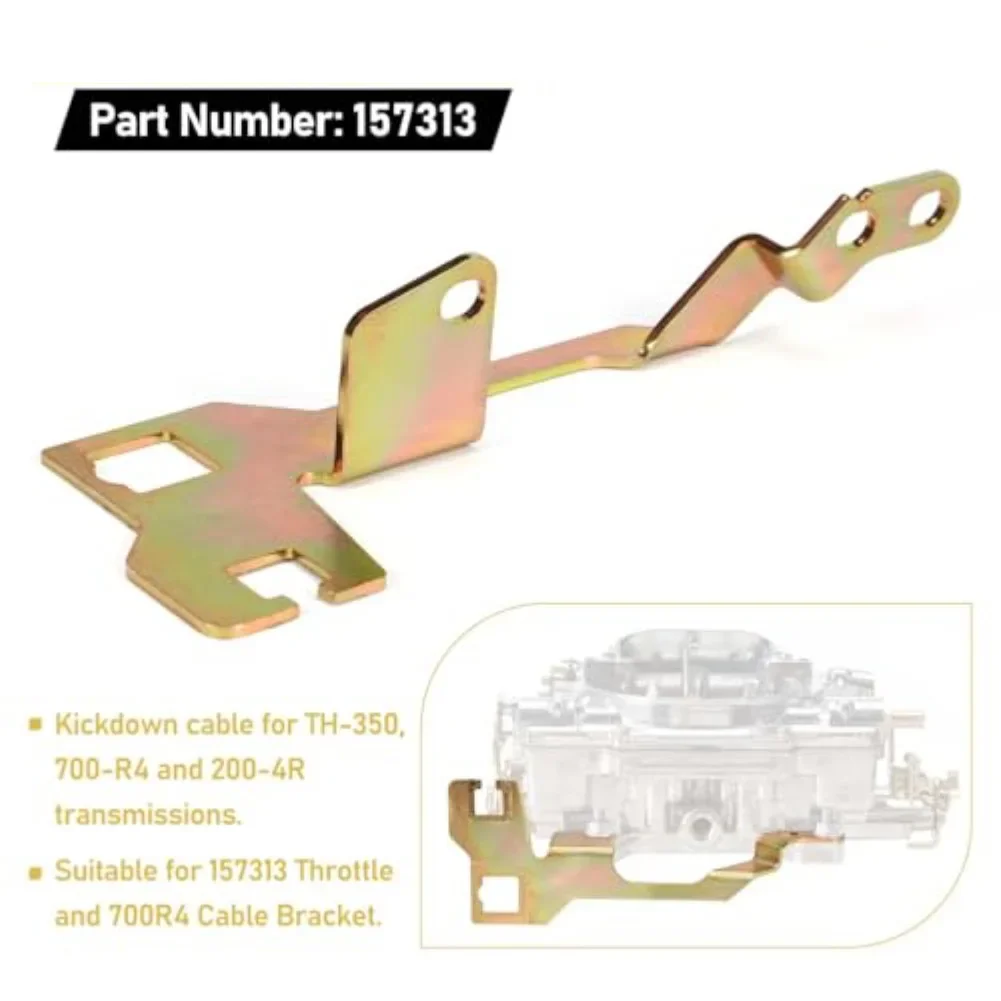 Automotive Throttle Cable Parts Throttle Cable Bracket TH350 Bracket Carburetor Cable Bracket Electroplated Finish