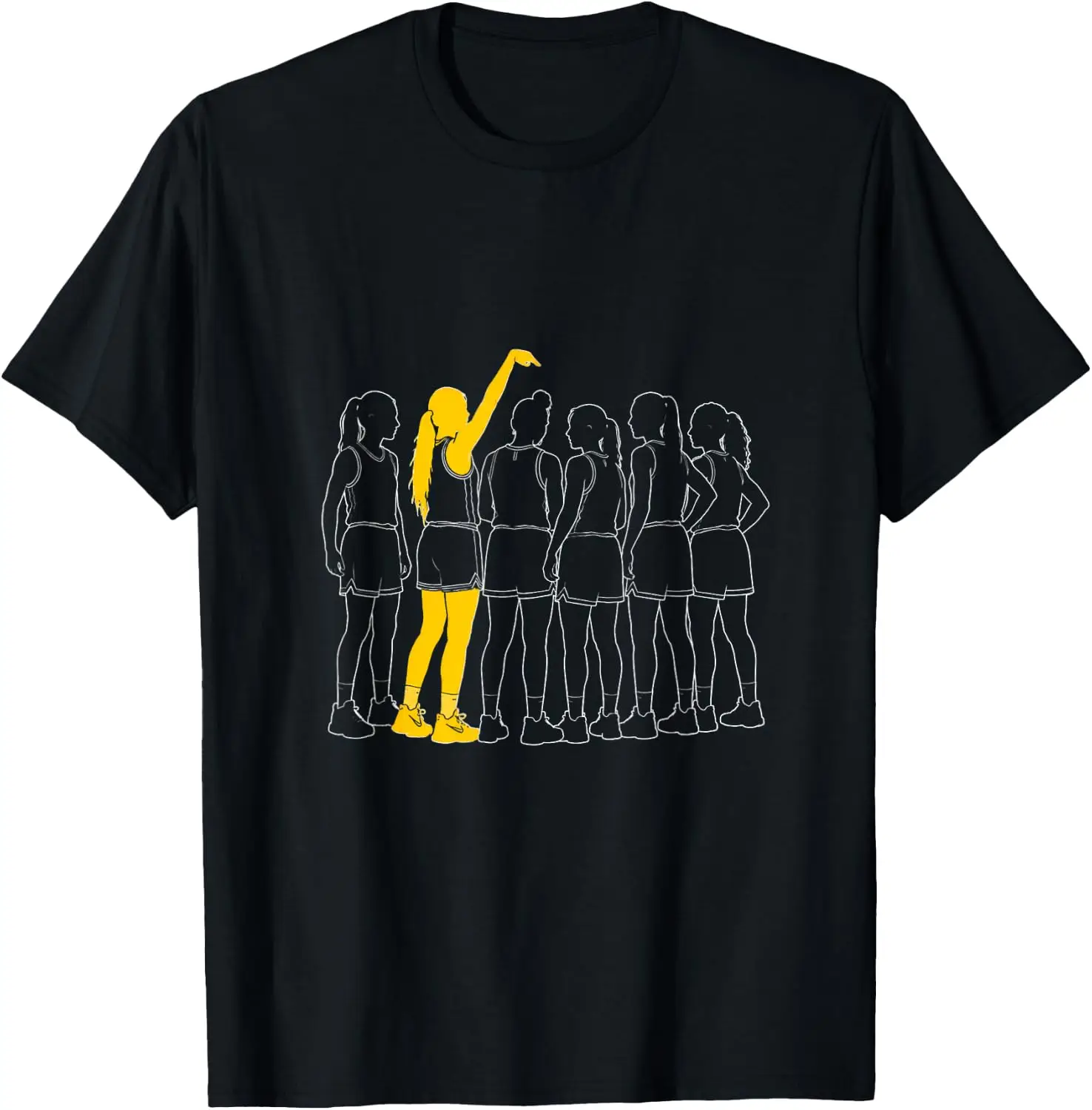 Sophie Pointing Meme Funny Basketball T-Shirt 100% Cotton Trendy Y2K Short-Sleeve Tee-Soft, Quick-Drying, Moisture-Wicking;