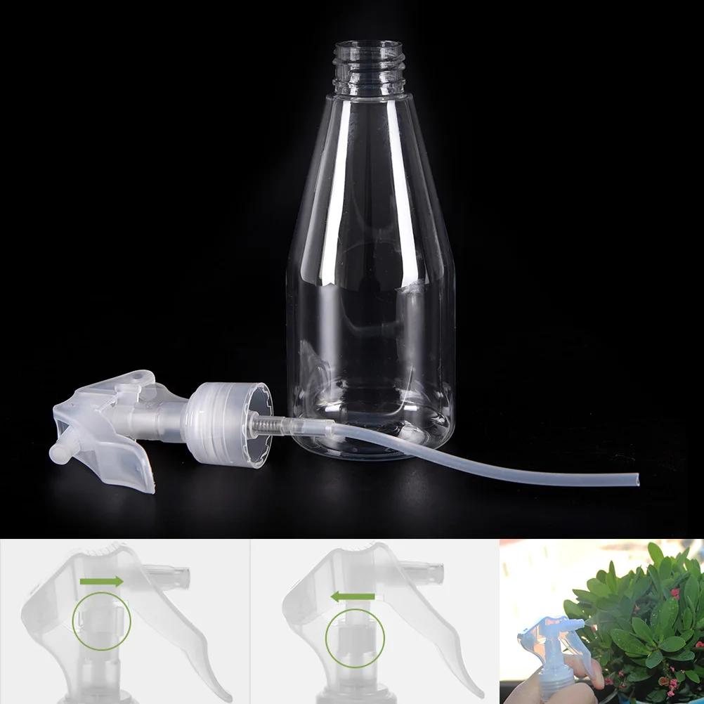 

200 ml Clear Empty Hand Trigger Water Spray Plastic Bottle Cleaning Garden New