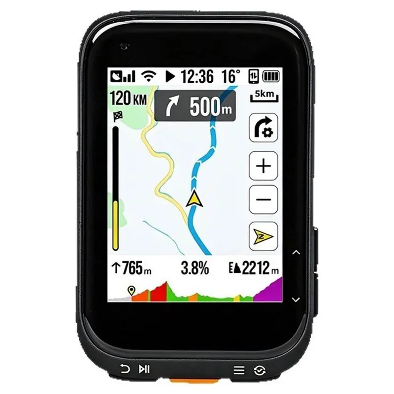 ABHS-Wireless Cycling Map Navigation Color Screen Touchscreen Smart AI GPS Bike Computer Bicycle Speedometer Odometer