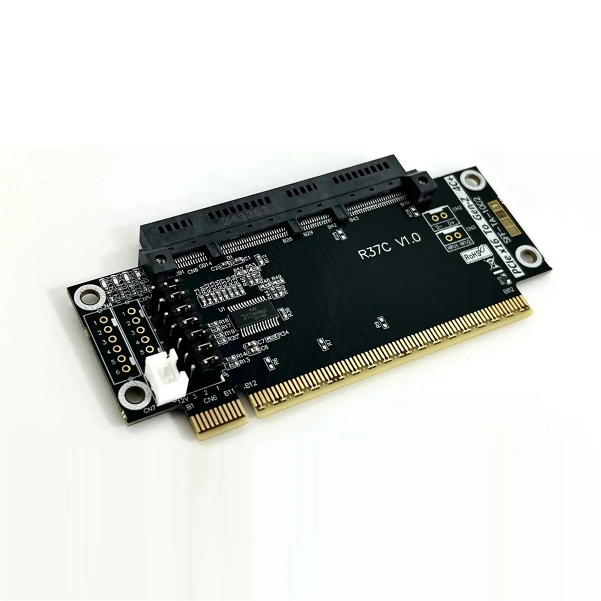 

Карта адаптера 512 Гбит/с PCIe 5.0 X16–4C+ Переходная карта 4C+ Тестирование расширения Защитная карта адаптера EDSFF Server GEN5 16x Extender