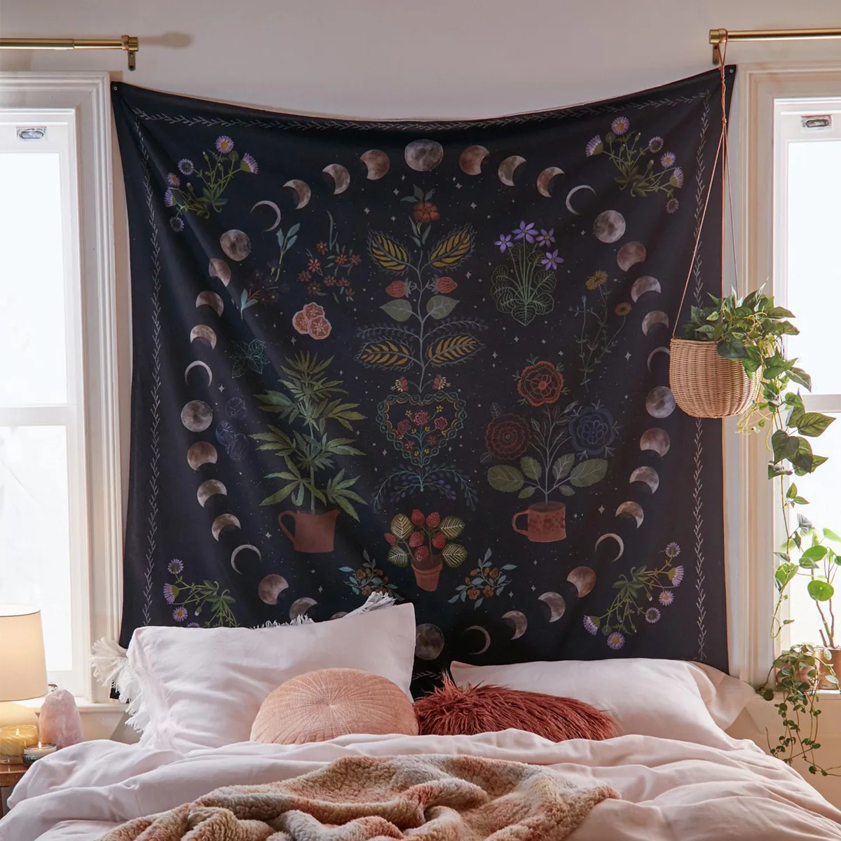 Tree of Life Tapestry Mysterious Tapestry Art Background Wall Hanging Hippie Boho Art Wall  for Living Room Bedroom Dorm