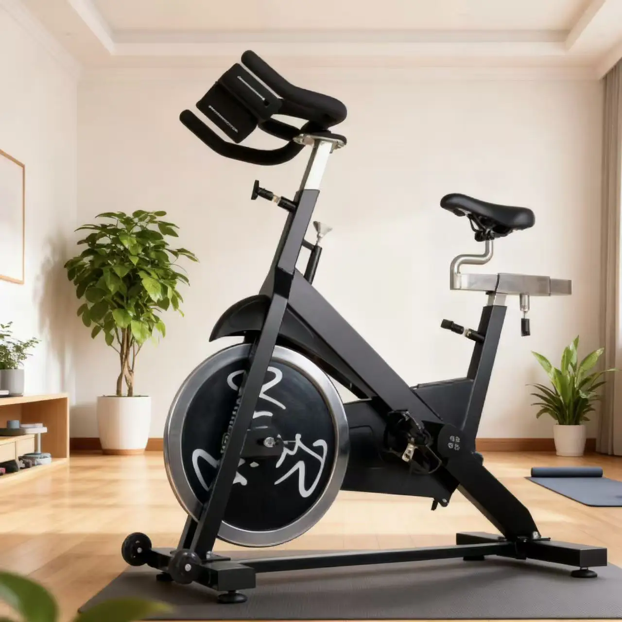 Spinning Bike Stationary Bicycle Cardio Indoor Adjustable Professional Spinning Bike Exercise Gym Equipment