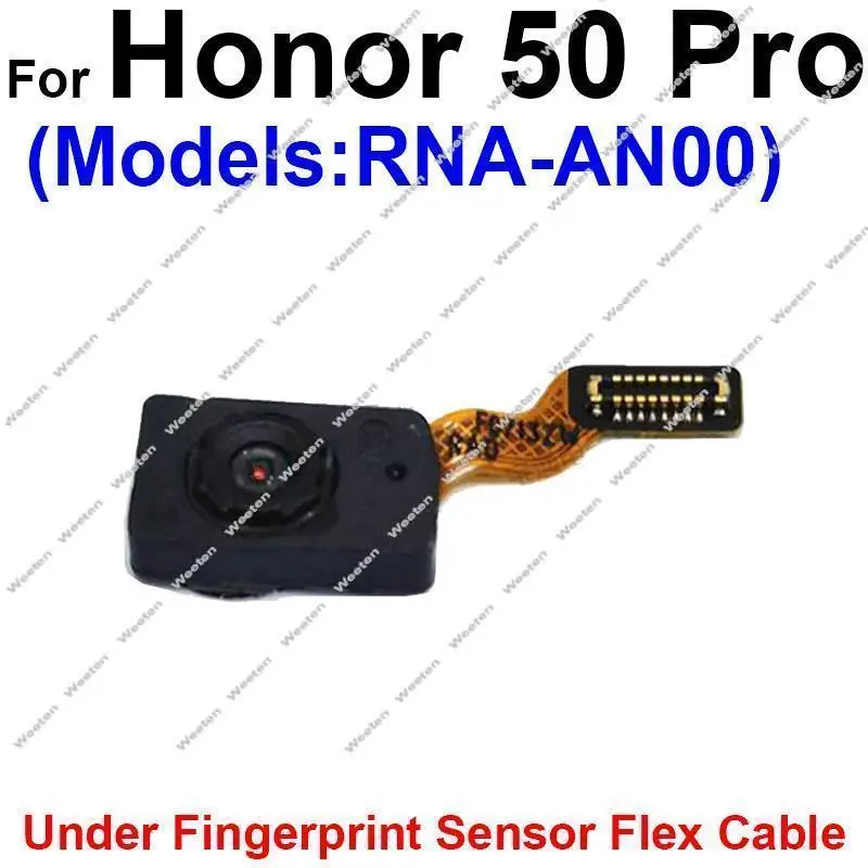 For Huawei Honor 50 Pro 50 Lite 50 SE Under Screen Power Button Fingerprint Flex Cable Home FingerPrint Sensor Replacement Parts