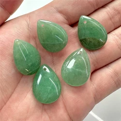 18X25MM Smooth Natural Green Aventurine Jades Water Drop Pendant