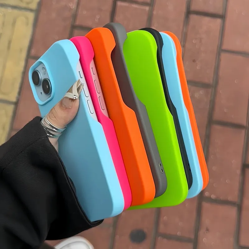 لجهاز iPhone 16 Pro Max 16 Pro 16 Plus 15 14 13 12 11 Pro Max XR IX غطاء نصف حزمة مقاوم للصدمات من TPU الناعم