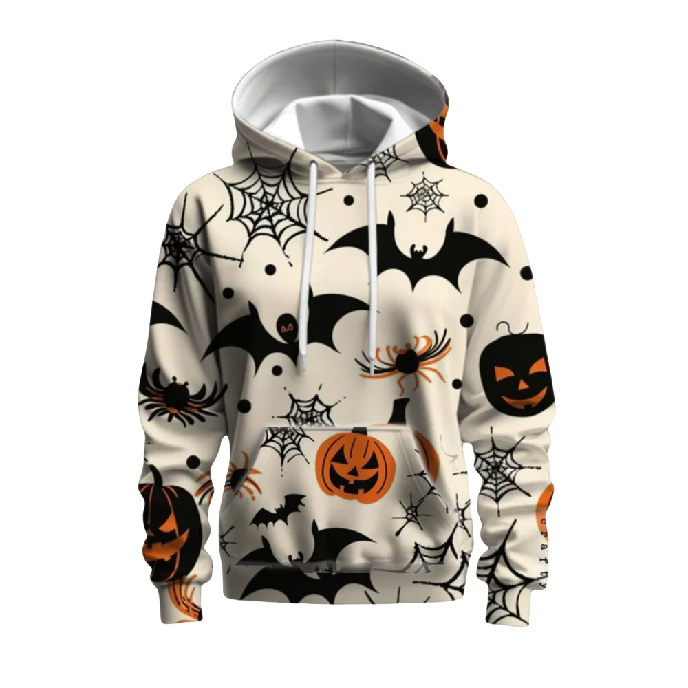 

HALLOWEEN Adults Children Unisex Spring and Autumn New 3D Printed Long-sleeved Hoodie Outdoor Leisure Street Fashion Wear 2526