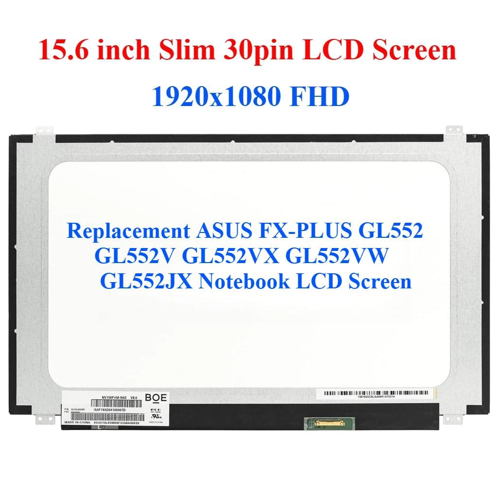 

For ASUS FX-PLUS GL552 GL552V GL552VX GL552VW GL552JX Notebook LCD Screen