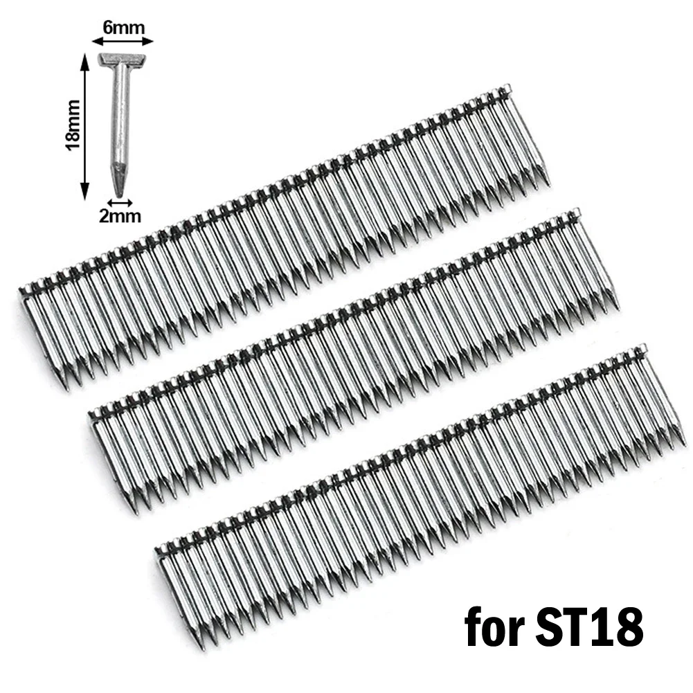أجزاء عالية الجودة العلامة التجارية الجديدة الاسمنت الأظافر 18*6*2 مللي متر ل ST18 دليل بائع المسامير الأجهزة الأظافر مستقيم تسمير أداة
