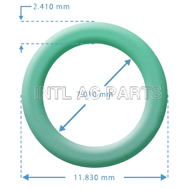 Ac compressor O RING KIT for Ford Block Expansion Valve Green NBR/HNBR O-ring size 11.83 X 7.01X 2.41