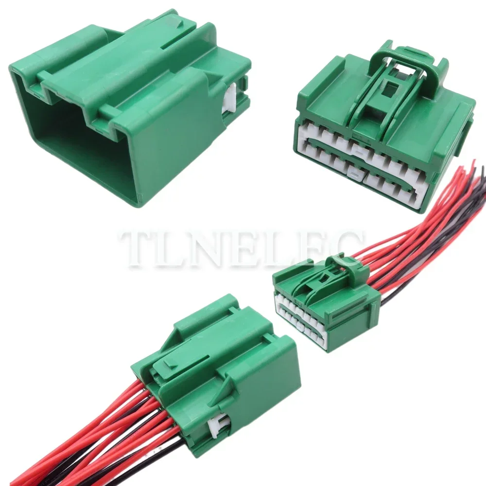 16 Pin Way Car Male Female Wiring Harness Socket with Wires Auto Unsealed Connectors 7283-6453-60 7282-6453-60