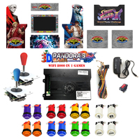 3D Wifi Pandora Saga Box EX2 8000 in 1 Arcade Cabinet Sticker DIY Kit for 2 Players Video Game Console 5pin Joystick Happ Button