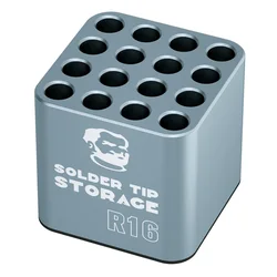MECHANIC R16 16-Hole Soldering Iron Tips Storage Box for C115 C210 C245 T12 Heating Core Organizer Phone Repair Tool Holder