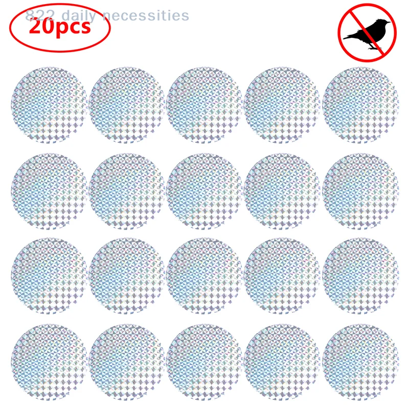 convenient20pcs Garden Laser Reflective Deterrent Scare Bird Repellent Plant Protect Tool