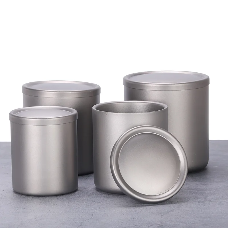 Outdoor Pure Titanium Double Tnsulation Mug Titanium Cup Camping Mug Tableware Lightweight Coffee Tea Water Drinkware