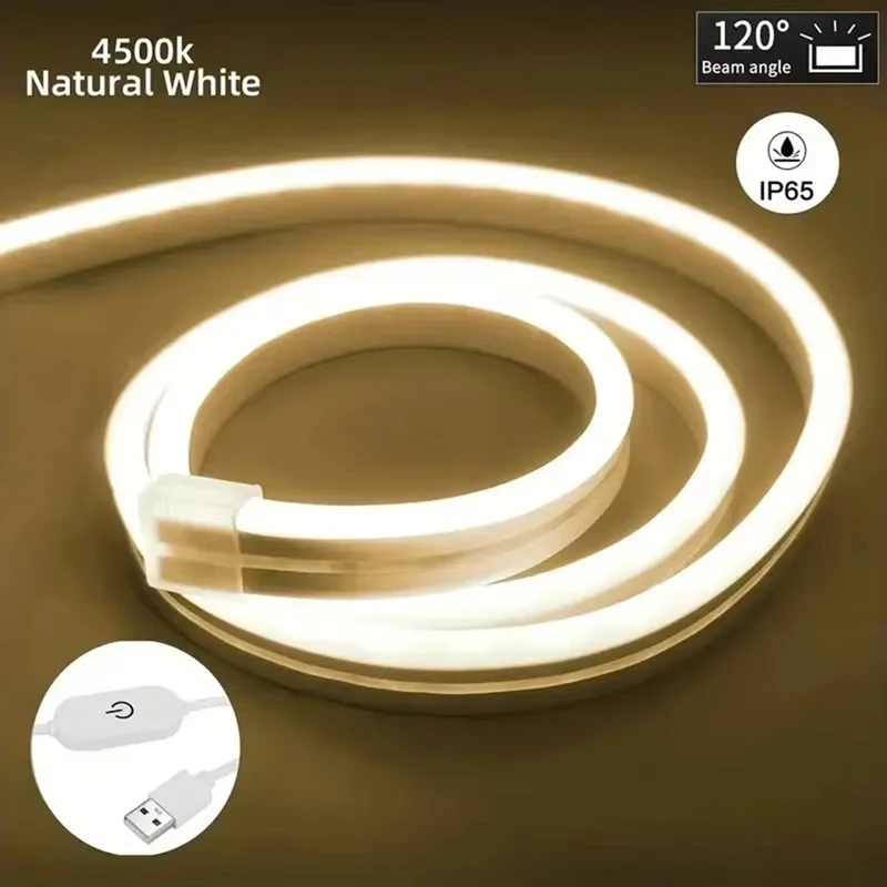 MAKE-2M usb 5v inteligente luzes de tira néon sensor toque regulável lâmpada led à prova dwaterproof água luz flexível para casa sala cozinha decoração