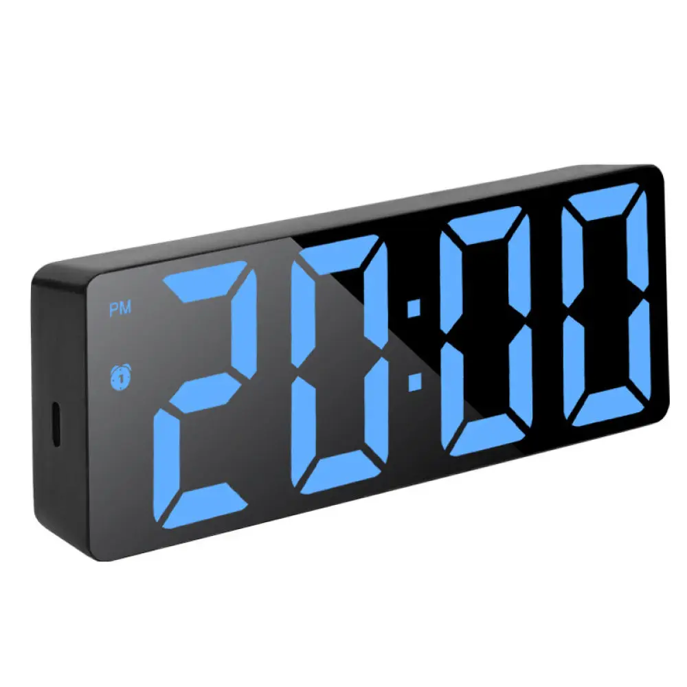 Minimalist Digital LED Alarm Clock Modern Electronic Table Decor Clock With Temperature And Calendar Function For Student Office