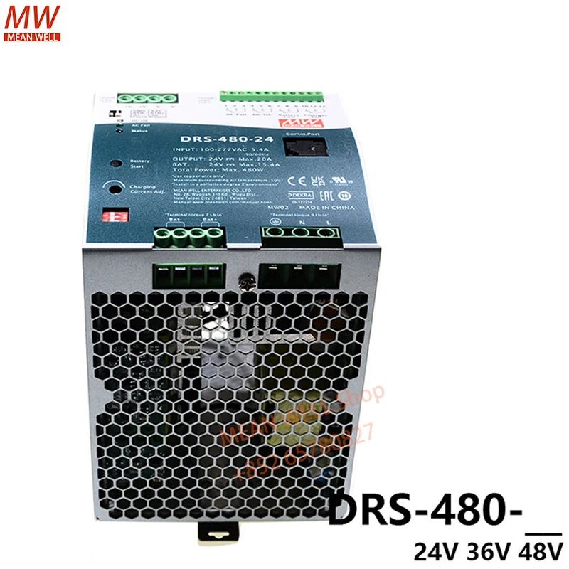 Original MEAN WELL 480W All-In-One Intelligent Security Power DRS-480-24 DRS-480-36 DRS-480-48