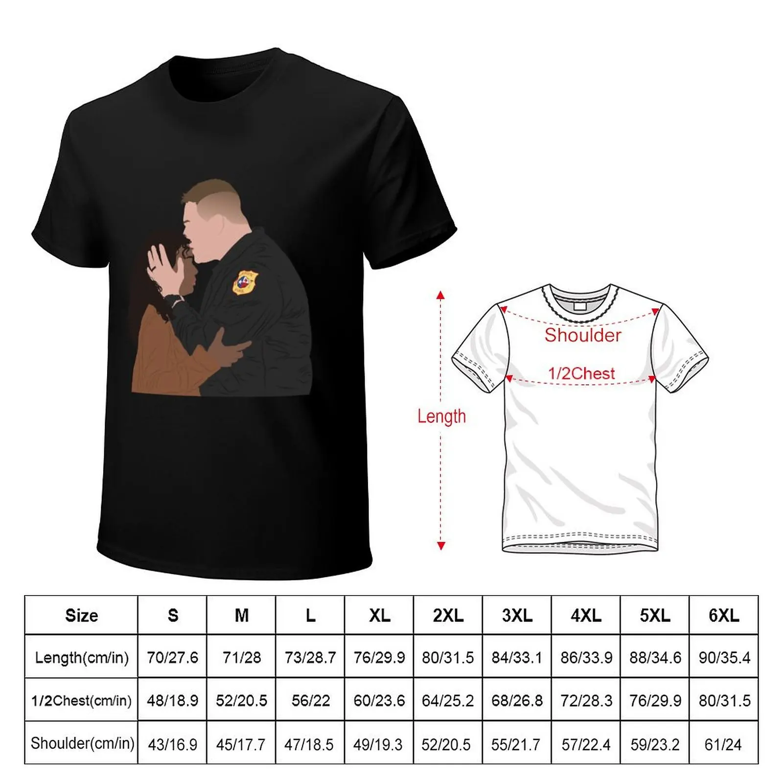 Judd kissing Grace forehead T-Shirt cotton t shirt pack T-Shirt
