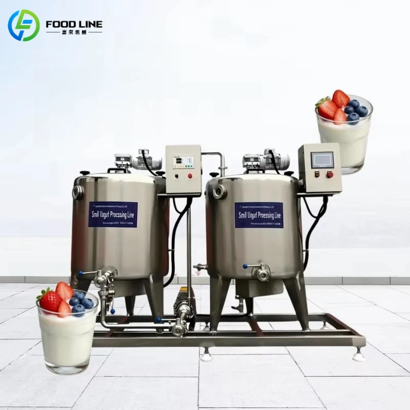 Customized Yogurt Production Line for Small Dairy Plant Yogurt Making Machine with Multiple Fermentation Tanks