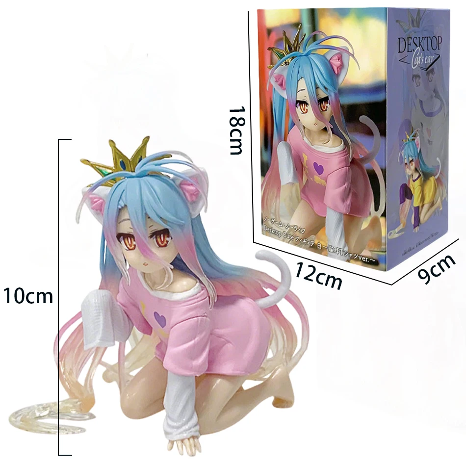Hot Anime Figure NO GAME NO LIFE Action Figures Shiro Animazione Figure Ornamenti Collezione Modelli Giocattoli Regali
