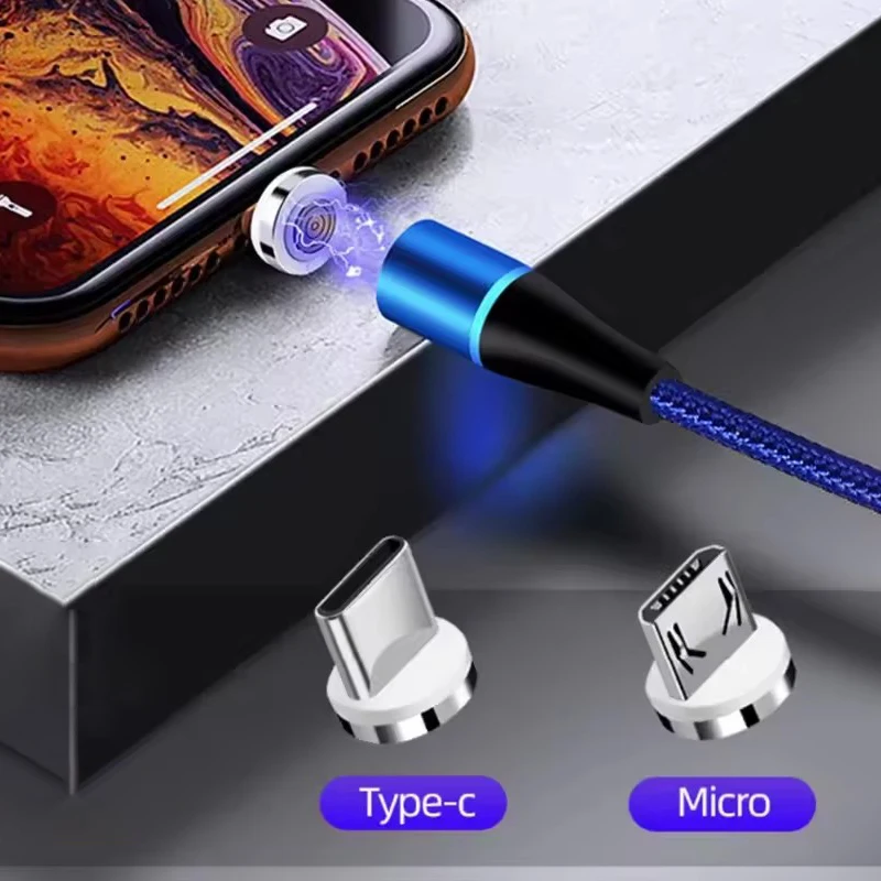 

5A Fast Charging Magnetic Cable Plug Tips Type C Micro USB C Plugs Phone Magnet Charger Plug for IPhone 13 12 Xiaomi