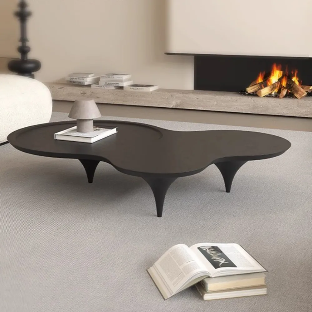 

Нестандартные черные журнальные столики, Скандинавский дизайн для гостиной, журнальный столик в эстетике, маленькая квартира, мебель для дома