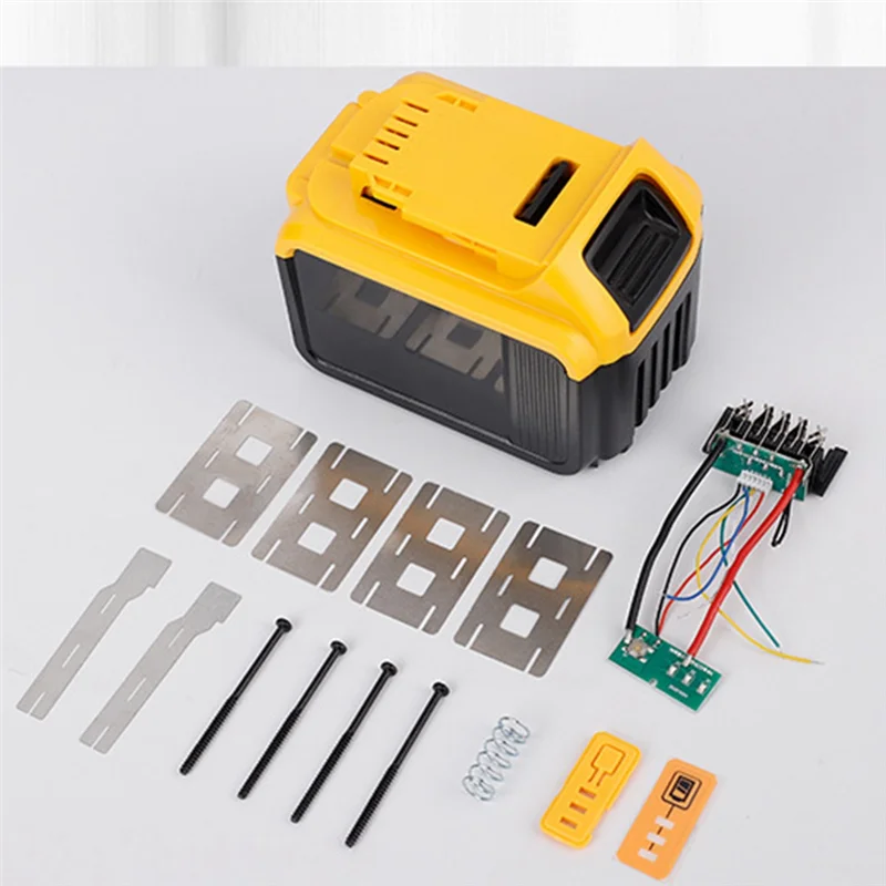 Battery Plastic Case+Lithium Battery Protective Board 21V for Dewalt 15-Cell Battery Tool Battery Case Kit