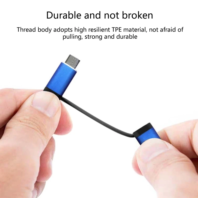 2023 Новый универсальный преобразователь Micro Type-C в USB, кабель для передачи данных, кабель для передачи данных, шнур, для