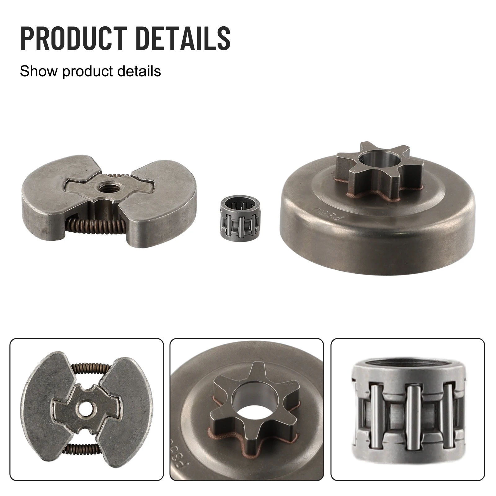 

Высококачественные комплекты для сборки барабана сцепления бензопилы, барабан сцепления бензопилы для комплекта 235 236 240 3/8 дюйма, муфта 3/8 дюйма-6 т